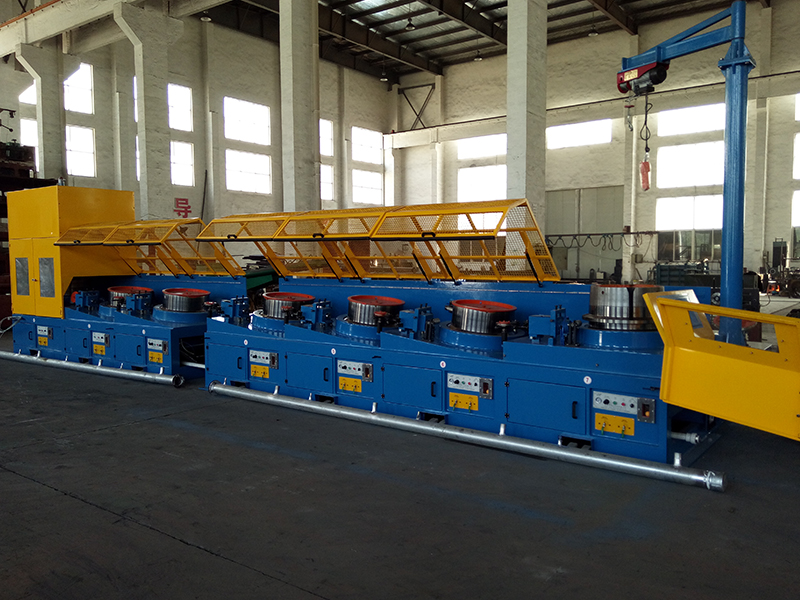 Steel fiber wire drawing machine